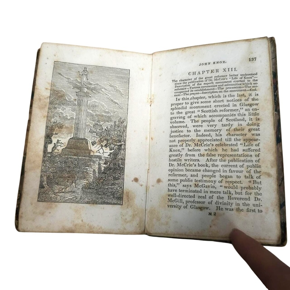 The Life of John‎ Knox 1833 19th Century Book Antiquarian Illustrated Antique